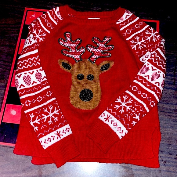 Girls Christmas Sweater - Picture 3 of 4